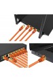 Veetop Lan Kabel Cat8 Netzwerkkabel für 40 Gigabit Ethernet flexibel und robust mit vergoldetem RJ45. 0 3m Orange