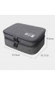 Aiovemc 2-lagige Reisetasche tragbare Aufbewahrungstasche mit großer Kapazität Ladegerät Datenkabel Headset Digitale Aufbewahrungstasche