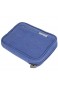 Aufbewahrungstasche für die Kabelaufbewahrung Reisekabel-Organizer-Tasche tragbare Kabel-Organizer für USB-Kabel(Blue Single Layer)