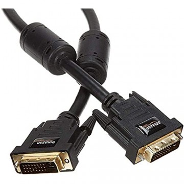 Basics DVI-auf-DVI-Kabel (3 m) HDTV Auflösung bis 2560x1080 vergoldete Kontakte