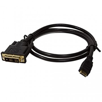BIGtec 2m Mini HDMI/DVI Kabel vergoldet - Mini HDMI C Stecker auf DVI-D Stecker vergoldete Stecker und Pins Kabel doppelt geschirmt