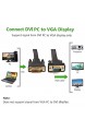 CableDeconn Active DVI-D Dual Link 24+1 Stecker auf VGA-Stecker Video mit Flachkabel Adapter Konverter 2 m