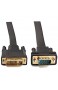 CableDeconn Active DVI-D Dual Link 24+1 Stecker auf VGA-Stecker Video mit Flachkabel Adapter Konverter 2 m