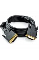 deleyCON 1 5m DVI zu DVI Kabel 24+1 - DVI-D Dual Link - HDTV 1080p Full-HD 3D Ready - Adapterkabel Monitorkabel mit Ferritkern - Schwarz