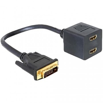 Delock DVI-Adapter (DVI 25 Stecker zu 2X HDMI Buchse)