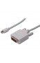 DIGITUS DisplayPort Adapterkabel - mini DP auf DVI(24+1) - Full-HD - 2m - 60Hz - Kompatibel mit Macbook Mac Monitor