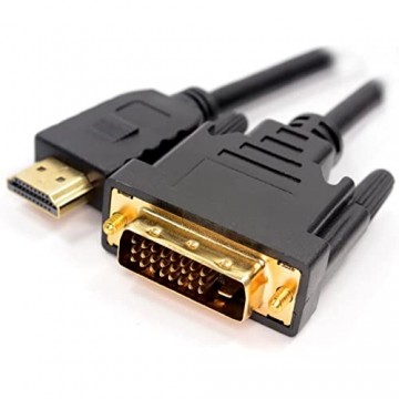 DVI-D 24+1 Männlich Zum HDMI Digital Video Kabel Anschlusskabel Vergoldeten 0 5 m 50 cm [0.5 Meter/0 5m]