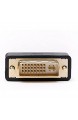 DVI-I Stecker zu Buchse Adapter DVI Adapter mit Doppelkupplung Monitoradapter Kompakte Bauweise Vergoldete Kontakte 2er-Set