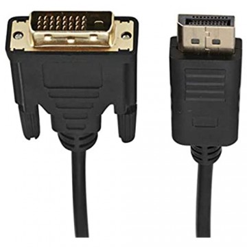 Fornateu 1 8 m DP-Stecker auf DVI-D Stecker 1080P vollen DP Adapter Displayport Konverter Schnur Unterstützt 1080p Full HD-Displayport-auf-DVI-Adapter-Kabel für HDTV