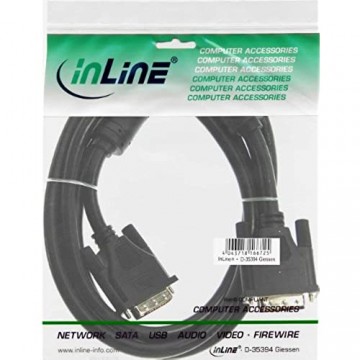 InLine 17791 DVI-I Kabel digital/analog 24+5 Stecker / Stecker Dual Link 1 8m