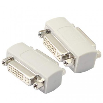 KANGPING DVI24+5/DVI-I Serielle Kabel-Signalverlängerung DVI-Buchse auf Buchse zum Verlängern und Verbinden von zwei DVI-Kabel（2-pack）