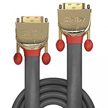 LINDY 36208 20m DVI-D Dual Link Kabel Gold Line