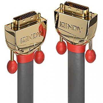 LINDY 36208 20m DVI-D Dual Link Kabel Gold Line