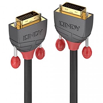 LINDY 36222 2m DVI-D Dual Link Kabel anthra Line Grau