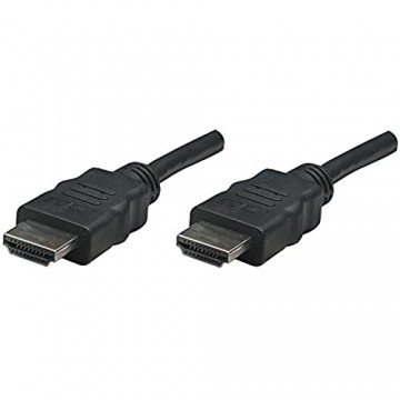 Manhattan 306133 High Speed HDMI Kabel Stecker auf Stecker geschirmt 5 m schwarz