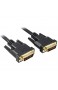 PremiumCord DVI Verbindungskabel - 1m Dual-Link DVI-D (24 + 1) Stecker auf Stecker Digital Full HD 1080P max. Auflösung: 2560 x 1600 Pixel 60Hz Farbe schwarz