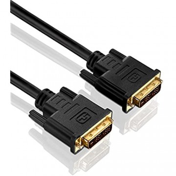 PureLink PI4000-100 Single Link DVI Verbindungskabel (WUXGA (1920x1200)) DVI-D Stecker (18+1) auf DVI-D Stecker (18+1) zertifiziert 10 0m schwarz