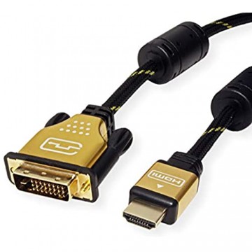 ROLINE GOLD Monitorkabel DVI-HDMI ST-ST (24+1) dual link 1 5 m