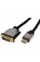 ROLINE Monitorkabel DVI - HDMI ST-ST dual link schwarz / silber 1 5 m