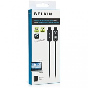 Belkin Firewire-Kabel (9-Pin/9-Pin 800/800 1 8m) Schwarz