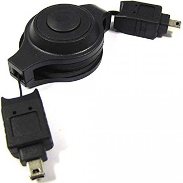 BeMatik - 400 IEEE 1394 FireWire Kabel Einziehbares 120cm (4Pin-M/M)