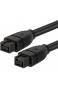 Dayday Normal Firewire 800 IEEE1394B 9 Pin auf 9-Pin-Stecker-Kabel Länge: 1 8 m (schwarz) Kleine Abmessungen geringes Gewicht und leicht zu tragen