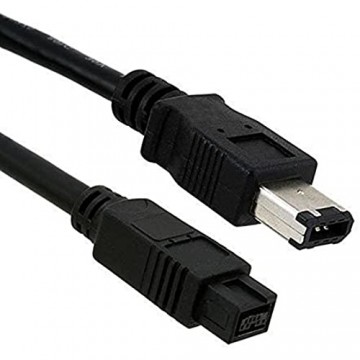 fw-018–5 m 9 Pin 6 Pin Beta FireWire 800 FireWire 400 9pin 6pin M/M Kabel IEEE 1394b 5 m Kabel schwarz