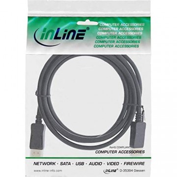 InLine 17211P DisplayPort 1.4 Kabel 8K4K schwarz vergoldete Kontakte 1 5m