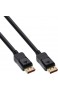InLine 17211P DisplayPort 1.4 Kabel 8K4K schwarz vergoldete Kontakte 1 5m