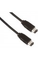 InLine 34001 FireWire Kabel IEEE1394 6pol Stecker / Stecker schwarz 1m