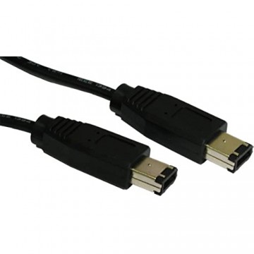 kenable Firewire IEEE 1394 6 Polig Zum 6 Polig Kabel 1 m Anschlusskabel [1 Meter/1m]