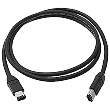 N/A Black IEEE 1394 6/6 Pin i-Link Firewire DV-Schnittstelle Kabel 1 23 m