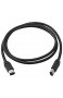 N/A Black IEEE 1394 6/6 Pin i-Link Firewire DV-Schnittstelle Kabel 1 23 m