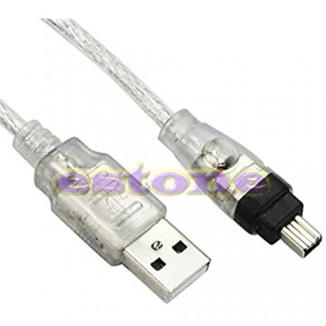NOWON 5ft NEU USB zu Firewire iEEE 1394 4-poliges iLink-Adapterkabel