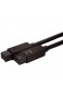 Techlink - 526882 - iWires 2 Meter FireWire 800 Kabel in Schwarz