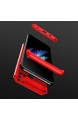 Ttimao Kompatibel mit Samsung Galaxy M30S/M21 Hülle PC Hardcase [Displayschutzfolie] Kratzfest Shockproof Ultradünne 360 Grad Full-Cover Case 3-in-1-Schutzhülle (Rot)