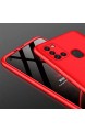 Ttimao Kompatibel mit Samsung Galaxy M30S/M21 Hülle PC Hardcase [Displayschutzfolie] Kratzfest Shockproof Ultradünne 360 Grad Full-Cover Case 3-in-1-Schutzhülle (Rot)