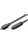 Wentronic FireWire+ Kabel (9-polig Stecker auf 4-polig Stecker) 1 8m schwarz