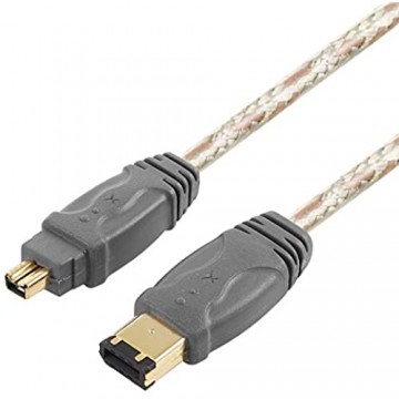 ZUEN Zubehör IEEE 1394 FireWire-Kabel 6-polig auf 4-polig Länge: 5 m