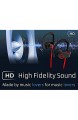 Bluetooth Kopfhörer Kabellos Stereo in Ear Headset IPX7 Wasserfest Sport Ohrhörer bis zu 8 Stunden Spielzeit AptX mit Mikrofon für iOS Samsung Nexus HTC und Mehr (Rot)