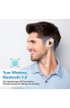 Bluetooth Kopfhörer Moosen Wireless Ohrhörer Bluetooth 5.0 Kabellose Kopfhörer mit 2200 mAh Ladekoffer 120 Stunden Spielzeit Smart Touch Control IPX7 Wasserdicht LED-Display für Sport/Laufen