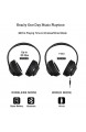 Bluetooth Kopfhörer Over Ear MEHRWEG HiFi Kopfhörer Kabellos mit Mic 20 Std Spielzeit Leicht-Kopfhörer ohne Kabel für Kinder/Erwachsene Funk Kopfhörer für Sport Musik Handy/PC/Laptop TV (Schwarz)
