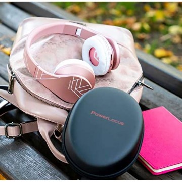 Bluetooth Kopfhörer Over Ear PowerLocus Wireless Bluetooth Kopfhörer Faltbar Kabellose On Ear Ohrhörer Headset Aux-Unterstützung mit Mikrofon Freiscprechfunktion für iPhone Android PC
