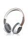 CSL - Bluetooth Kopfhörer - Wireless Headphone - On Ear Ohrhörer - Bluetooth Version 4.0 - braun weiß
