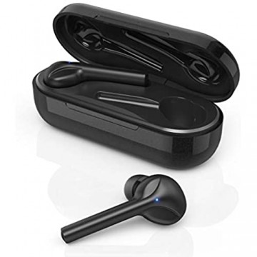 Hama Bluetooth-Kopfhörer kabellos (In-Ear Ohrhörer ultra-leichte Headphones ohne Kabel True Wireless Headset mit Sprachsteuerung Touch Control und Mikro) schwarz