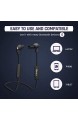 KLIM Pulse Bluetooth 4.1 In-Ear Kopfhörer - Neue 2020 - Kabellose Kopfhörer – Geräuschreduzierung – Perfekt für Sport Musik Anrufe Gaming etc. Magnetisch + Neue Memory Schaum Ohrstöpsel Schwarz