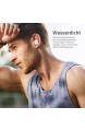 LETSCOM T23 Bluetooth Kopfhörer Kabellose Kopfhörer in Ear mit Integriertem Mikrofon 28-Stunden Wiedergabe Touch-Steuerung Weiß