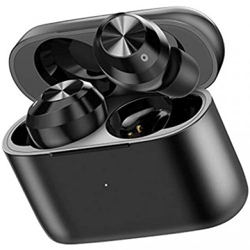 LETSCOM T23 Bluetooth Kopfhörer Kabellose Kopfhörer in Ear mit Integriertem Mikrofon 28-Stunden Wiedergabe Touch-Steuerung Schwarz