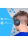 Louise & Mann Bluetooth Kopfhörer Over Ear Kabellose Kopfhörer Hi-Fi Stereo Faltbar Kopfhörer mit Mikrofon FM Radio Micro SD Slot kompatibel mit iOS Android PC Laptop Tablet (Schwarz/Blau)
