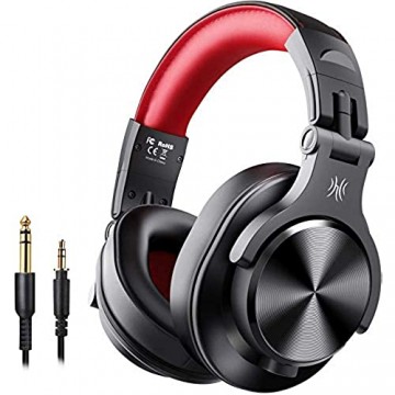 OneOdio Bluetooth Kopfhörer Over Ear Geschlossene HiFi Studiokopfhörer mit Share Port kabelgebundene und kabellose professionelle DJ-Kopfhörer für E-Drum Piano Gitarre AMP Recording Monitoring